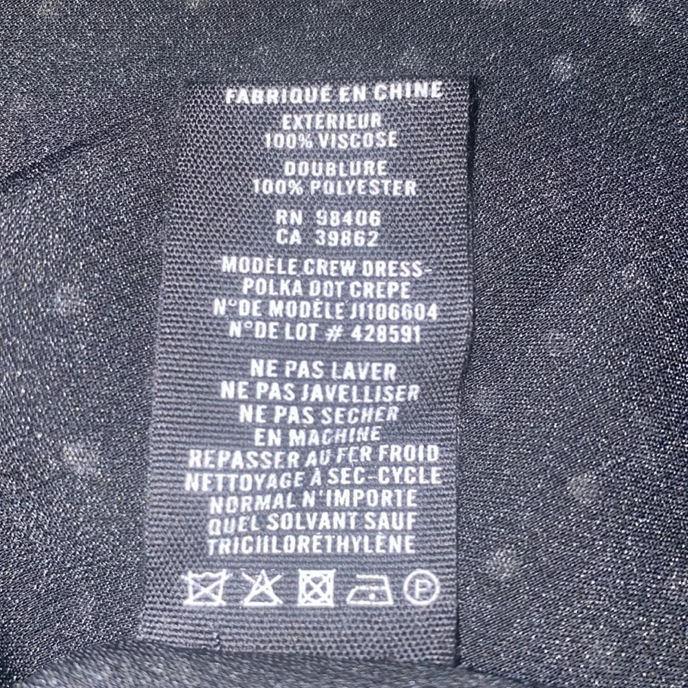 THEORY crew dress polka dot size 0 NWT - Picture 10 of 10